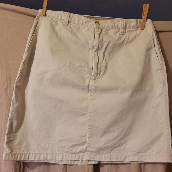 Eddie Bauer Khaki Mini Skirt size 12 - Picture 1 of 8